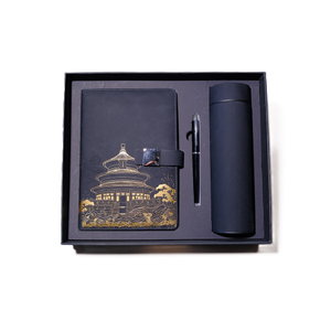 Set di regalo per taccuini per il taccuino in pelle HSS PU Set regalo National Trend Notebook, tra cui penna, tazza d'acqua e sacchetto regalo